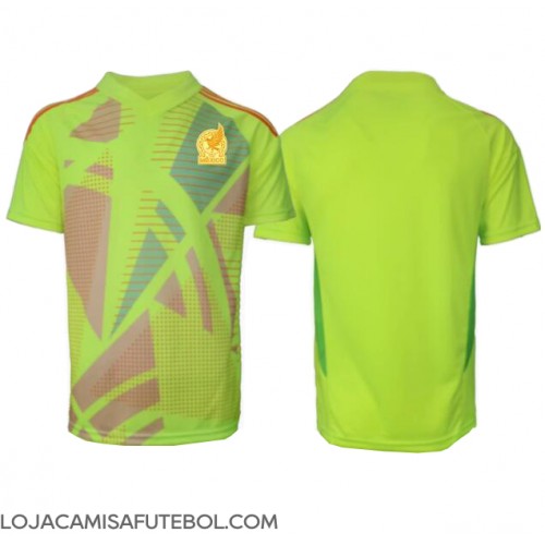 Camisa de Futebol México Goleiro Equipamento Secundário Copa America 2024 Manga Curta